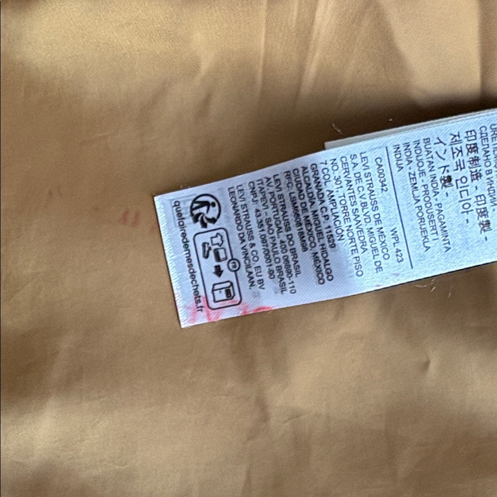 Levi's NWT Canvas Barn Jacket Medium Tan Corduroy Chore Coat - Picture 6 of 12